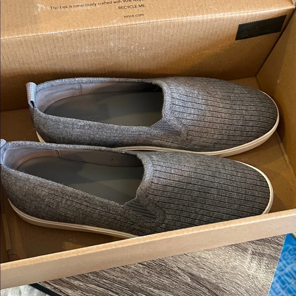 Vince Blair Knit Slide Ons Grey - Picture 3 of 8